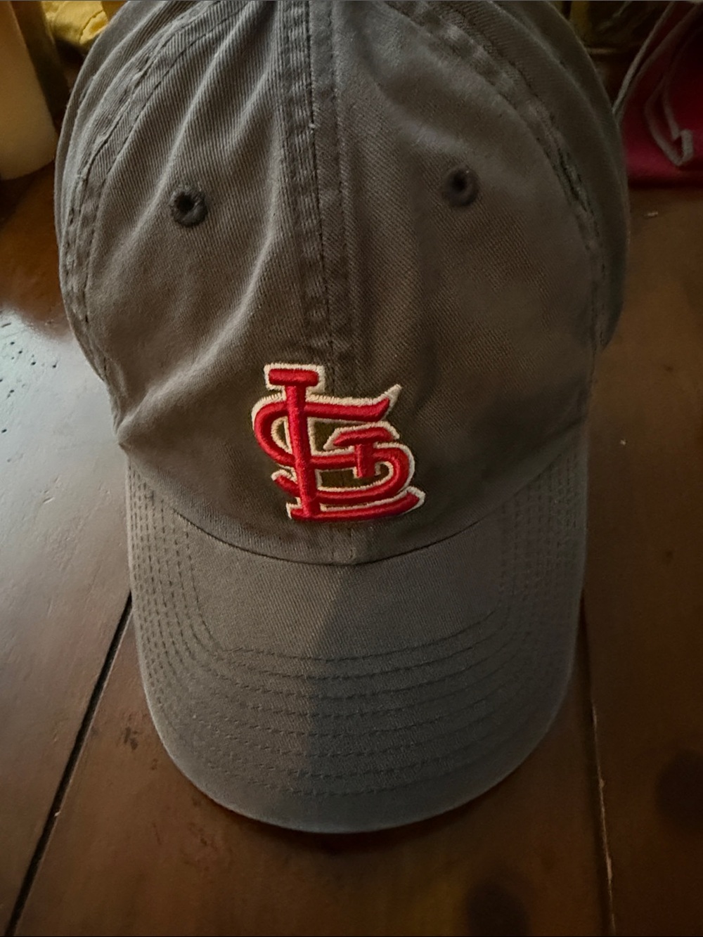 St. Louis Cardinals Baseball Cap - Gray with Red Logo